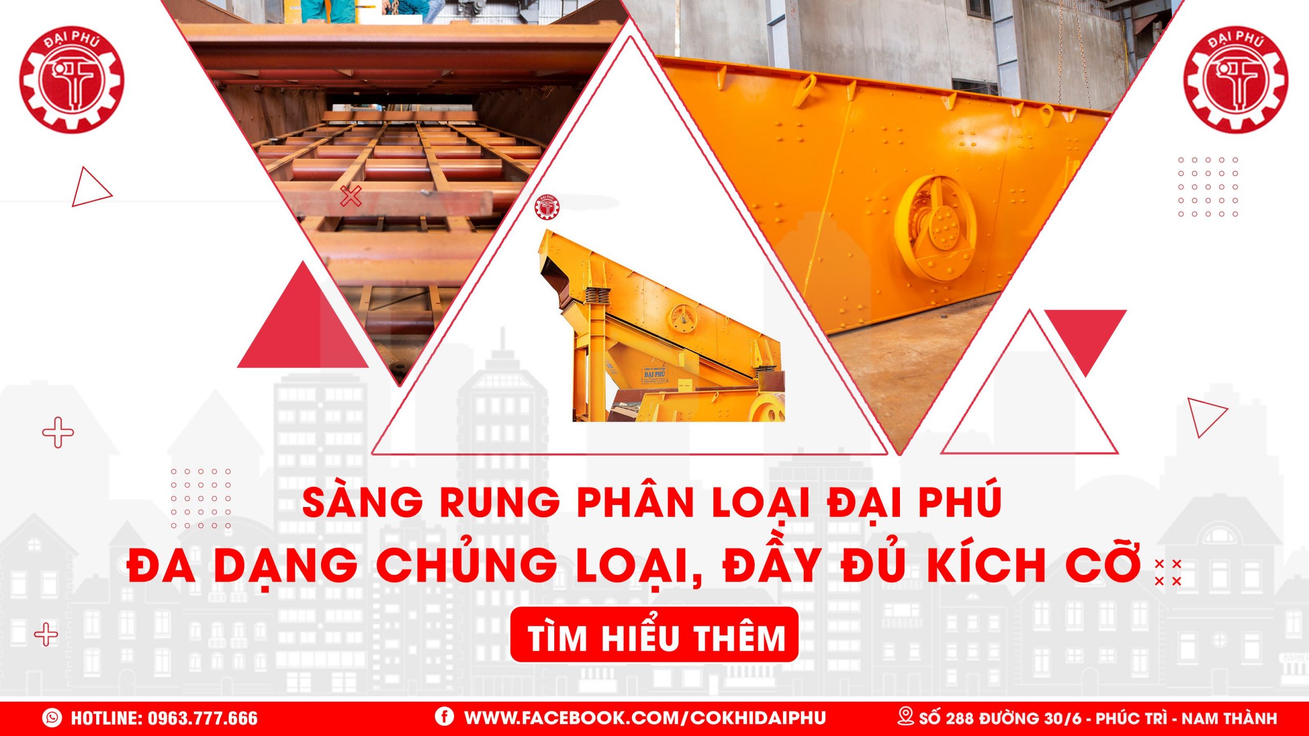 Sàng rung phân loại Đại Phú: Đa dạng công suất, đầy đủ kích thước - Đại ...