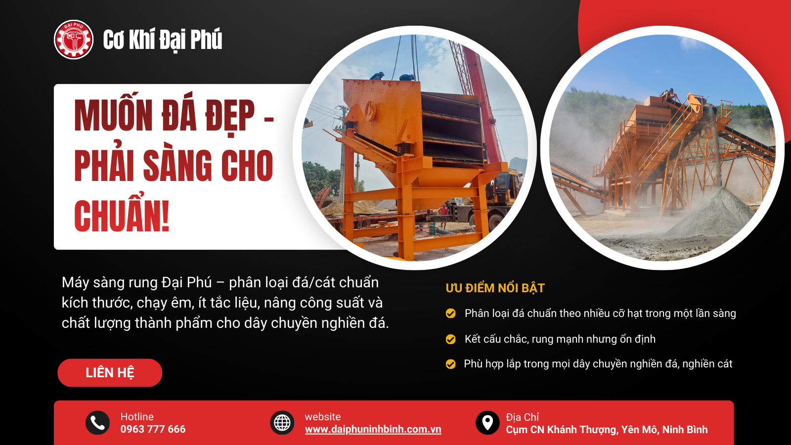 Máy Sàng Rung Đại Phú – Muốn Đá Đẹp, Phải Sàng Cho Chuẩn! - Đại Phú ...